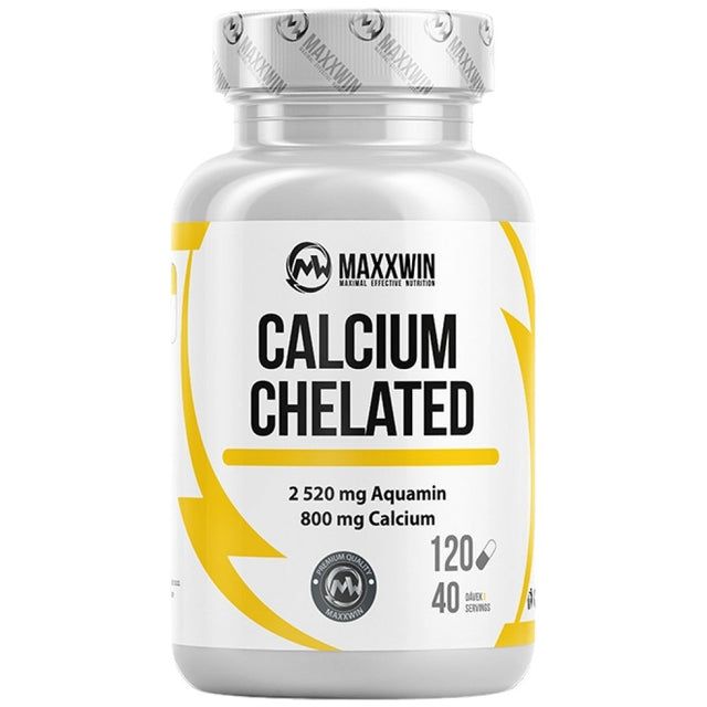 Calcium Chelated | with Aquamin® Seaweed Calcium - 120 capsules - Nutra Best Europe