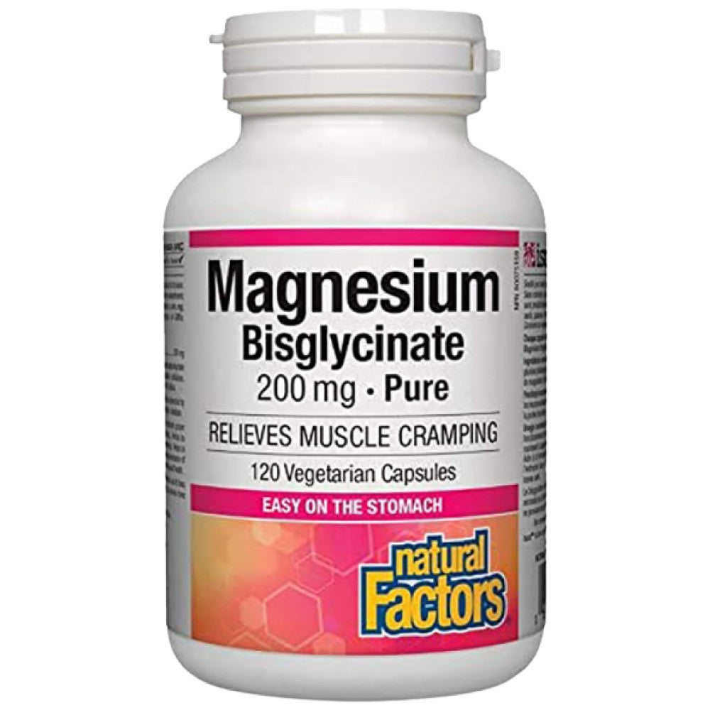 Magnesium Bisglycinate 200 mg - 120 capsules - Nutra Best Europe