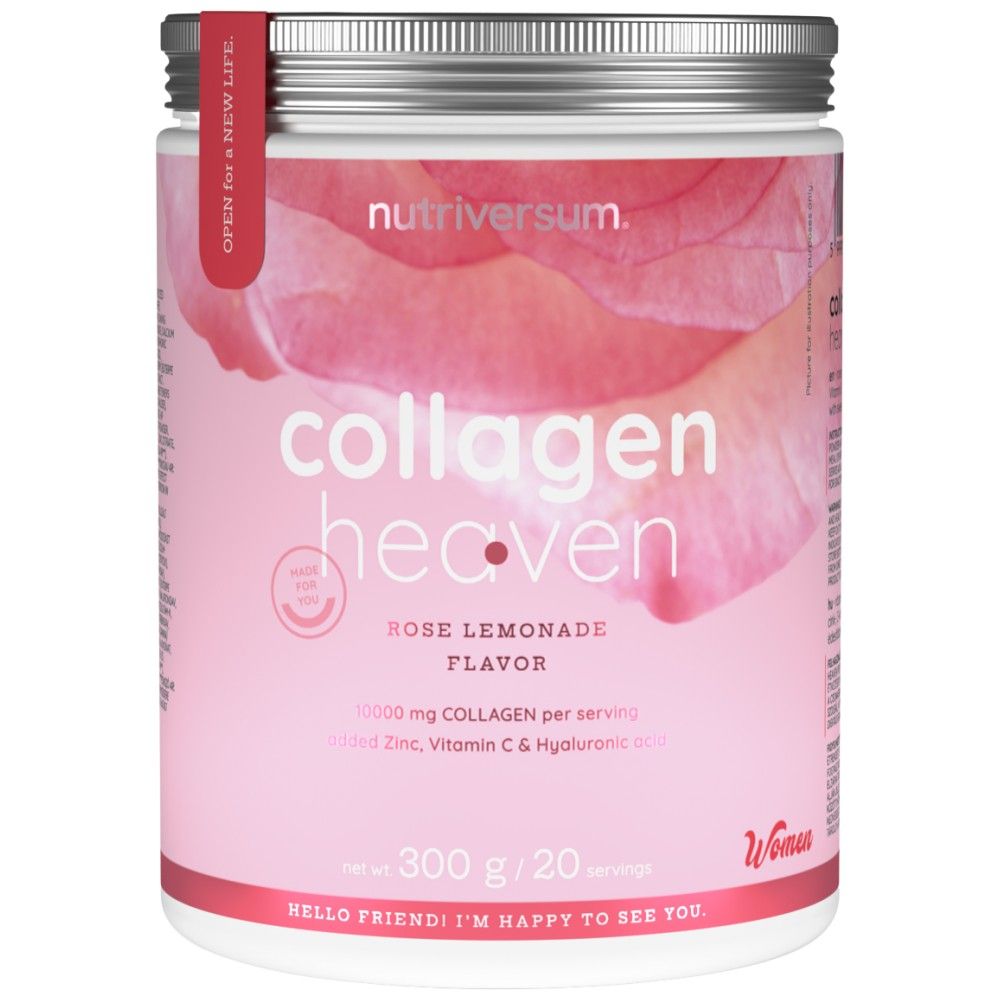 Collagen Heaven | added Zinc, Vitamin C and Hyaluronic Acid - 300 grams - Nutra Best Europe