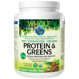 Whole Earth & Sea | 100% Fermented Organic Protein and Greens, Chocolate - 656 grams - Nutra Best Europe