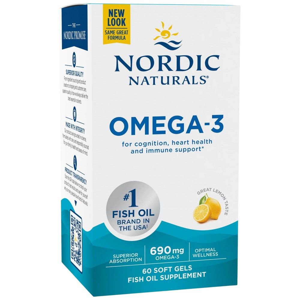 Omega-3 690 mg - 60 Softgels - Nutra Best Europe