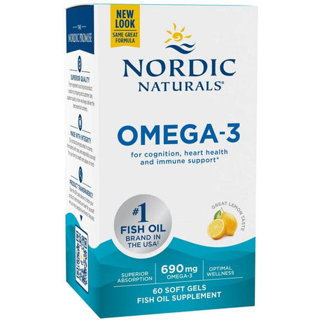 Omega-3 690 mg - 60 Softgels - Nutra Best Europe