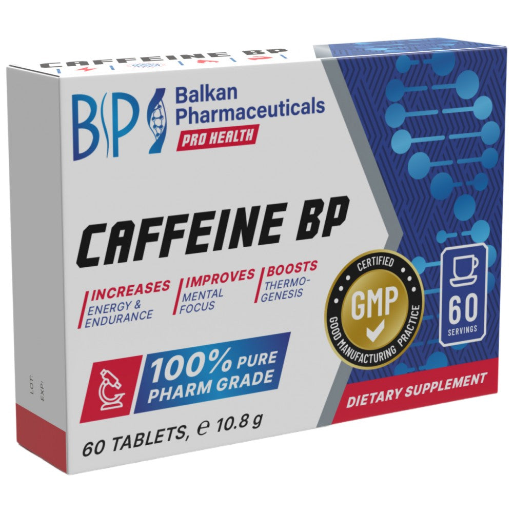 Caffeine BP 100 mg - 60 Tablets - Nutra Best Europe