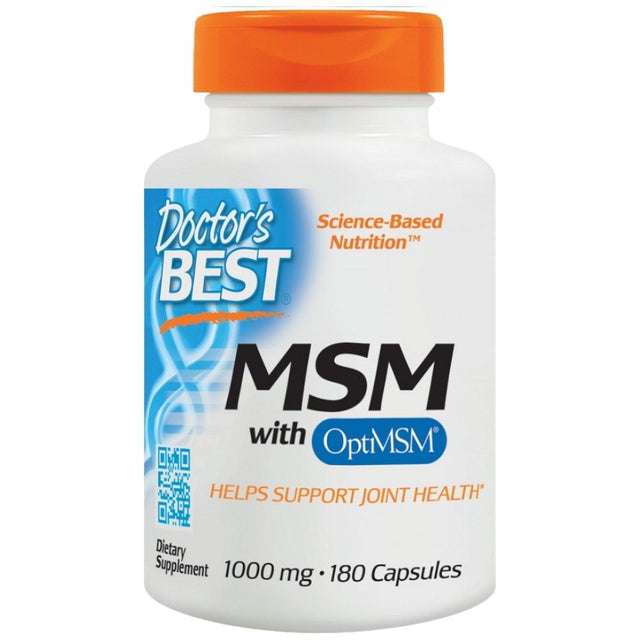 BEST MSM 1000mg | With OptiMSM - 180 capsules - Nutra Best Europe