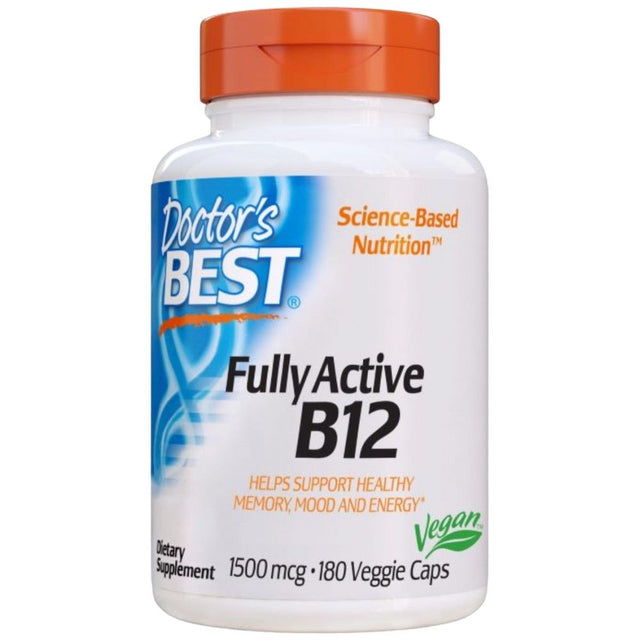 BEST Fully Active B12 / Methylcobalamin 1500 mcg - 180 capsules - Nutra Best Europe