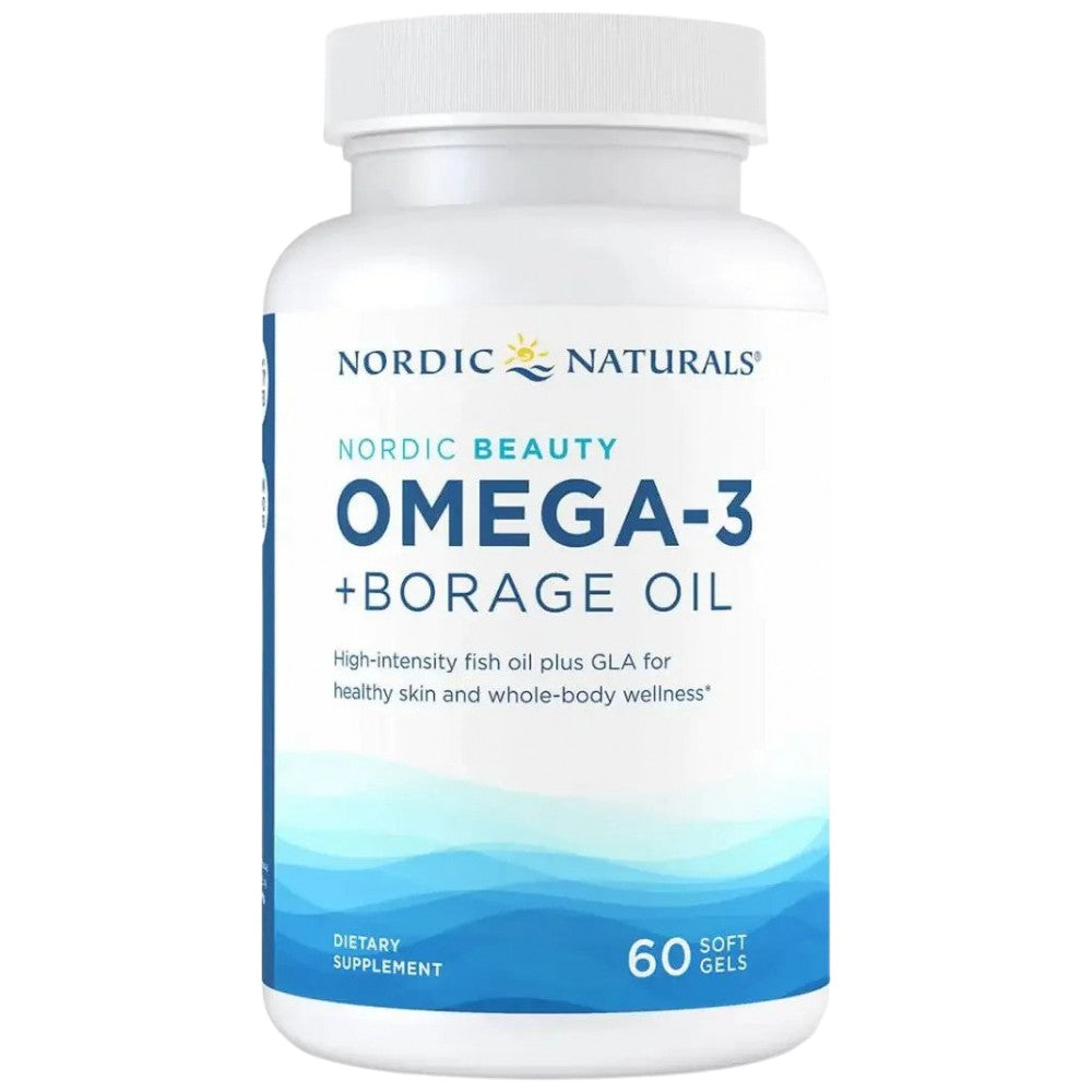 Nordic Beauty Omega-3 | With Borage Oil - 60 Gel capsules - Nutra Best Europe