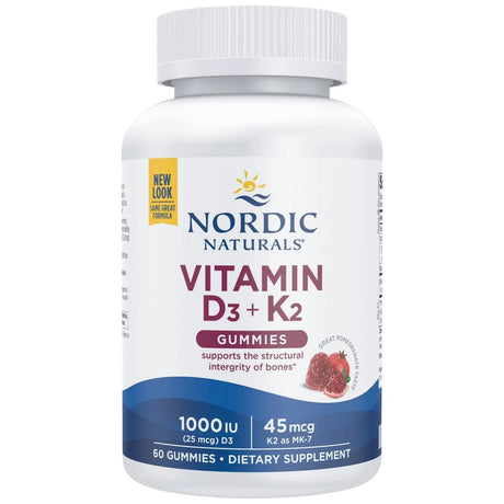 Vitamin D3 1000 IU + K2 45 mcg | Gummies - 60 gummies - Nutra Best Europe