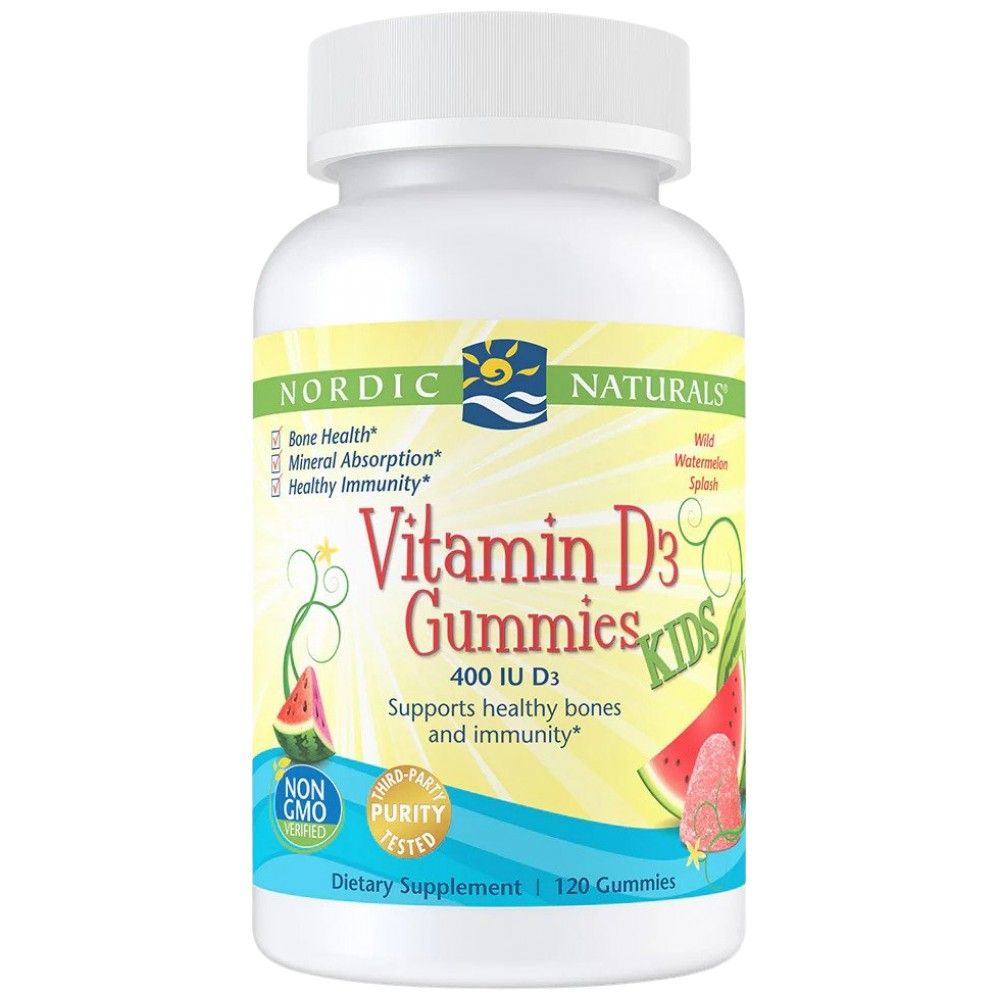 Vitamin D3 Gummies Kids 400 IU - 120 gummies - Nutra Best Europe