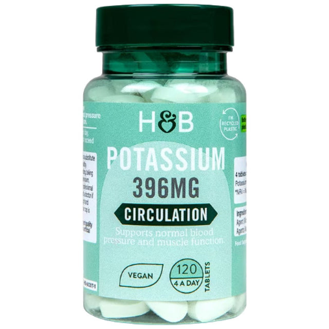Potassium 396 mg - 120 Tablets - Nutra Best Europe