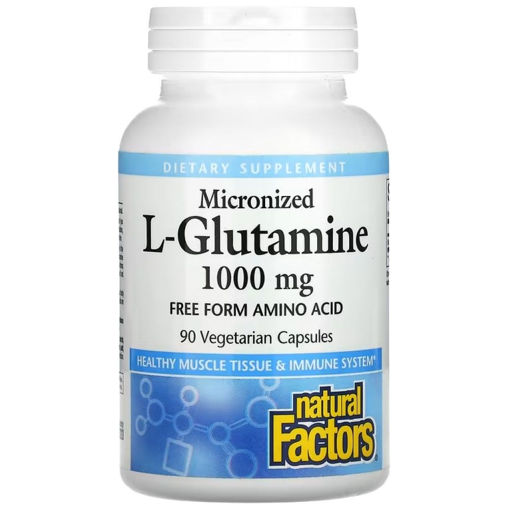 L-Glutamine 1000 mg | Micronized - 90 capsules - Nutra Best Europe