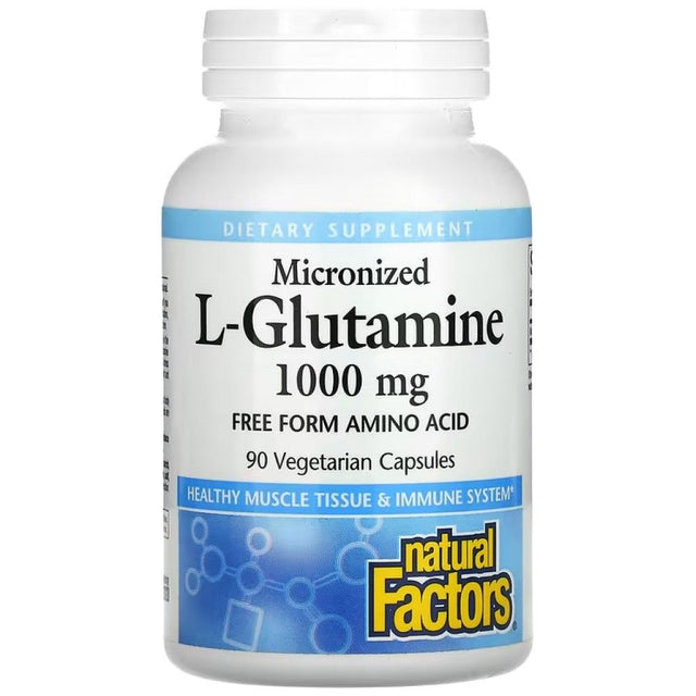 L-Glutamine 1000 mg | Micronized - 90 capsules - Nutra Best Europe