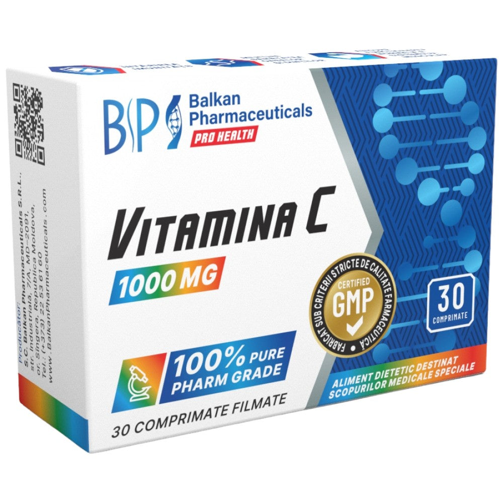 Vitamin C 1000 mg - 30 Tablets - Nutra Best Europe