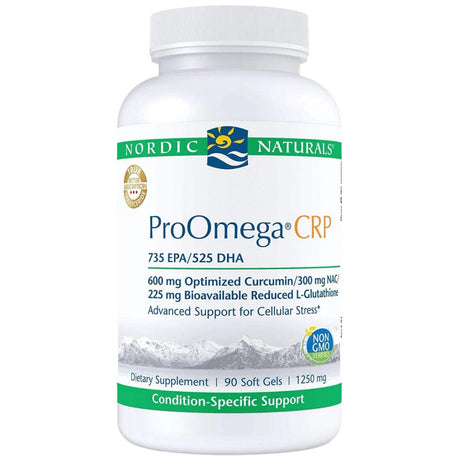 ProOmega CRP | With Curcmin and Glutathione - 90 Gel capsules - Nutra Best Europe