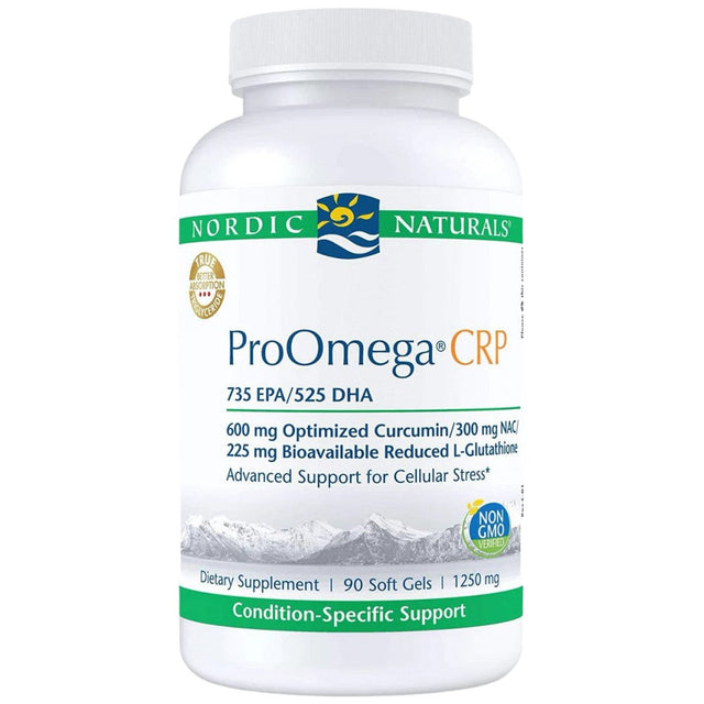 ProOmega CRP | With Curcmin and Glutathione - 90 Gel capsules - Nutra Best Europe