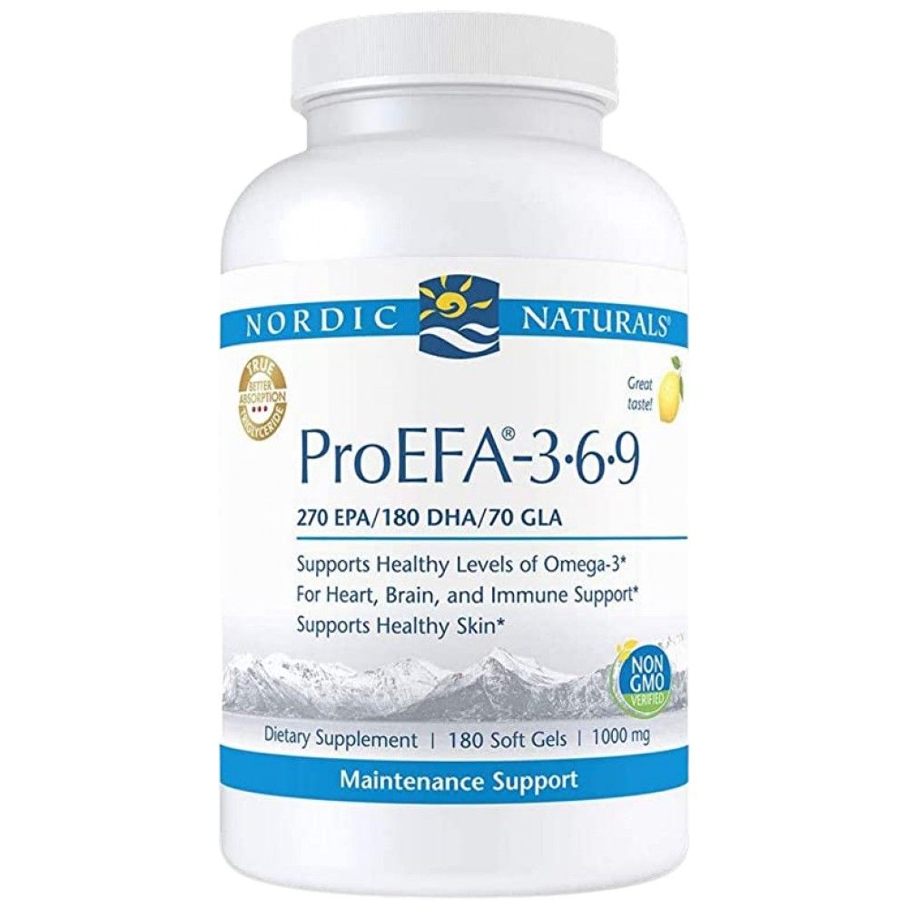 ProEFA - Omega 3.6.9 - 180 Gel Capsules - Nutra Best Europe