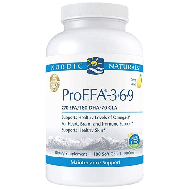 ProEFA - Omega 3.6.9 - 180 Gel Capsules - Nutra Best Europe