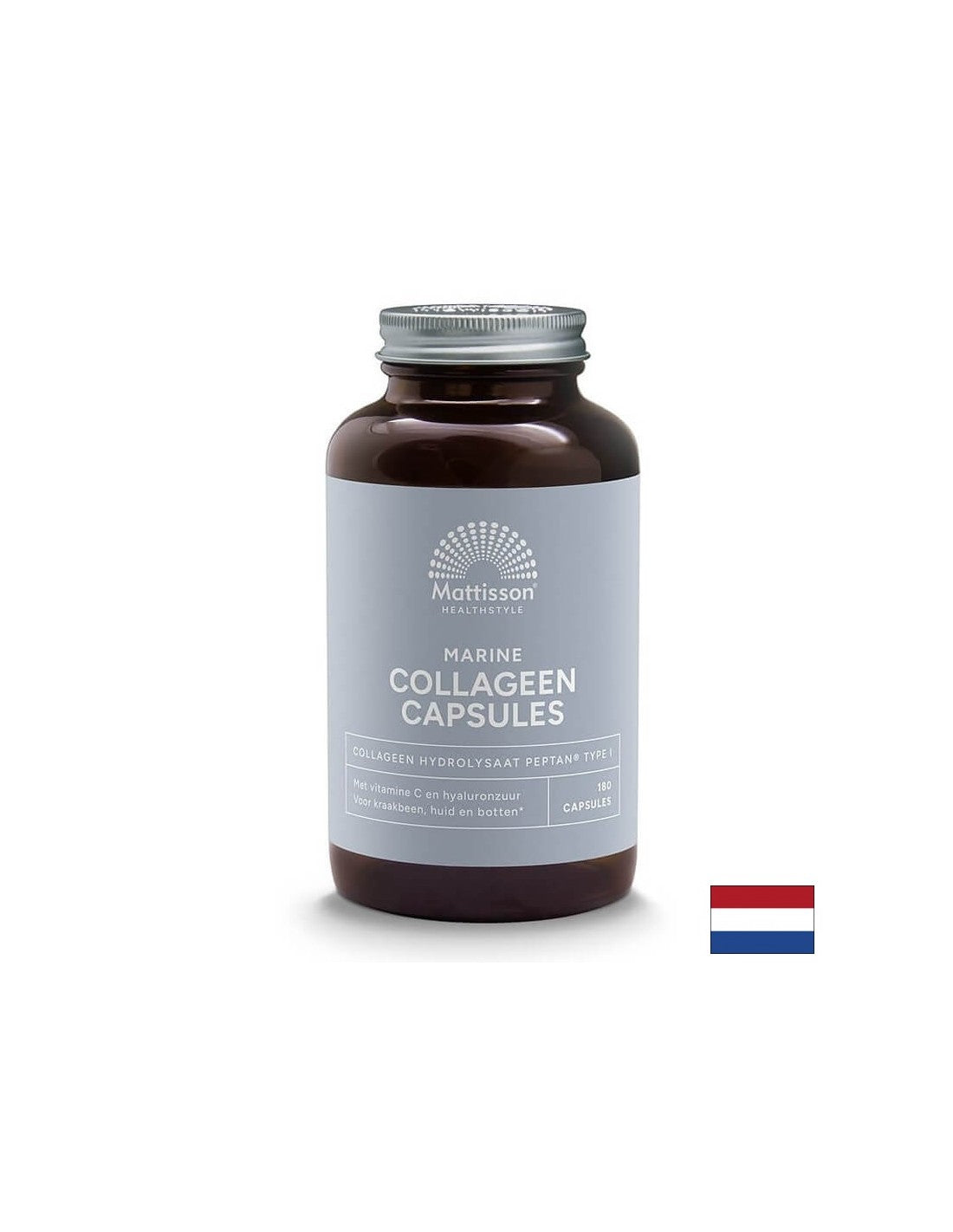 Halkollagén (1-es típus) C-vitaminnal és hialuronsavval - Marine Collagen Peptan, 180 kapszula <tc>Mattisson Healthstyle</tc>