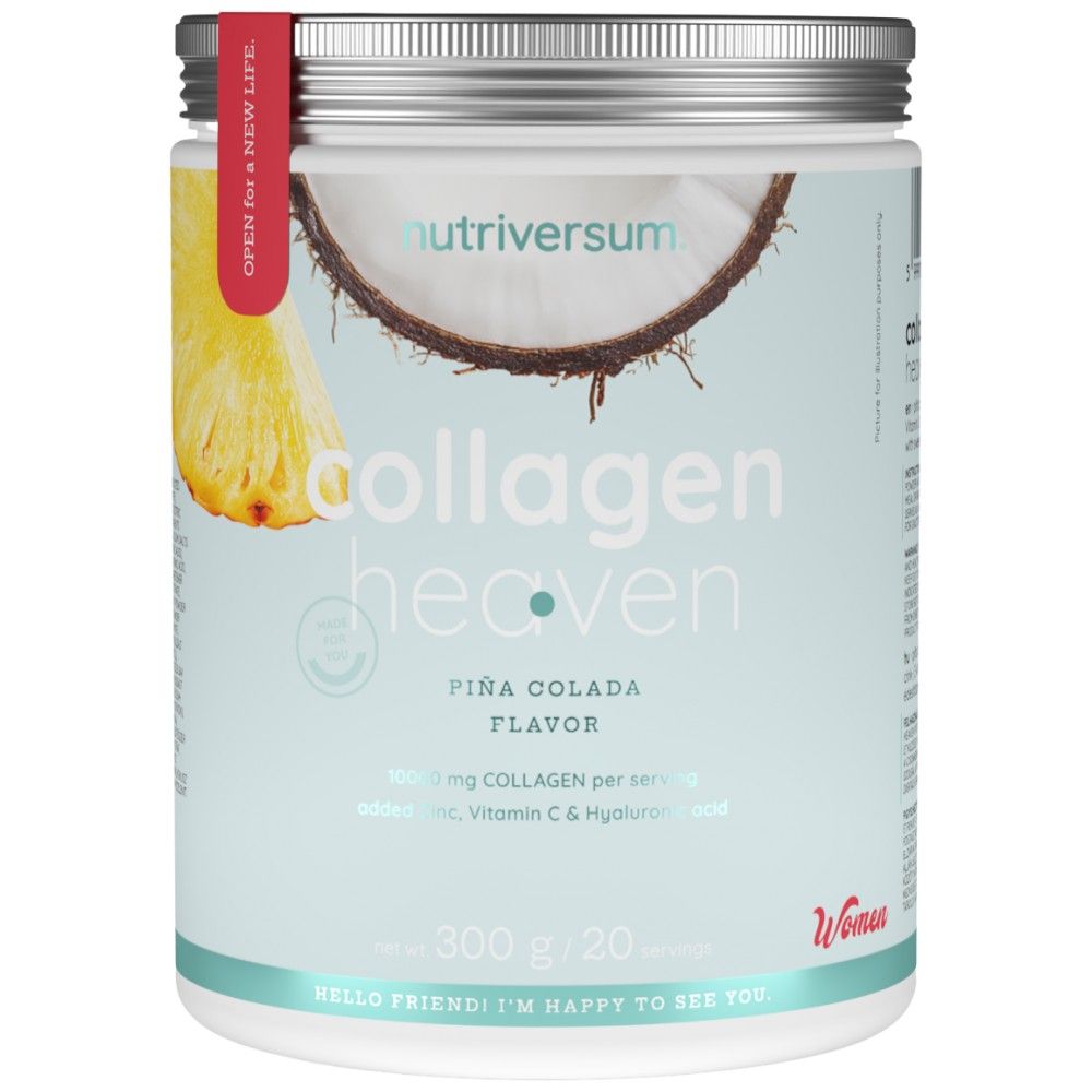 Collagen Heaven | added Zinc, Vitamin C and Hyaluronic Acid - 300 grams - Nutra Best Europe