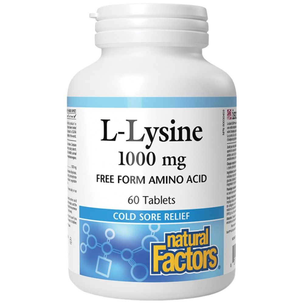 L-Lysine 1000 mg - 60 Tablets - Nutra Best Europe