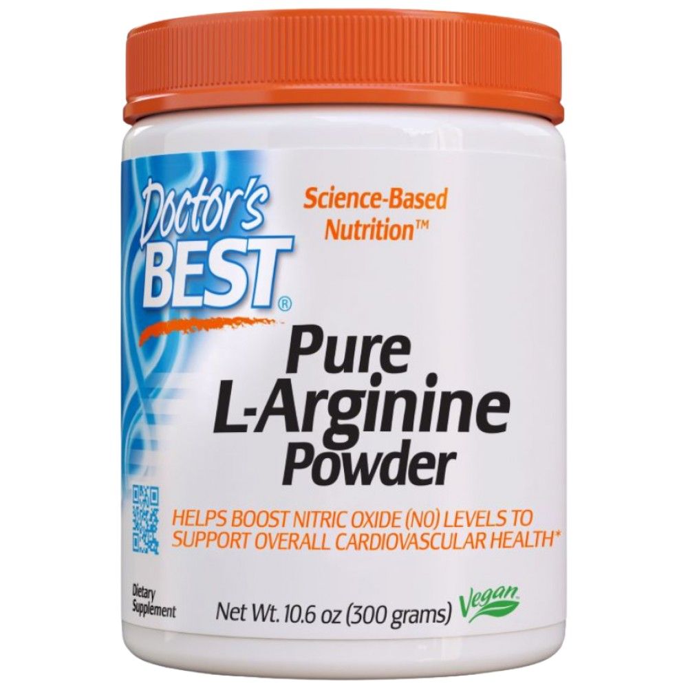 BEST Pure L-Arginine Powder - 300 grams - Nutra Best Europe