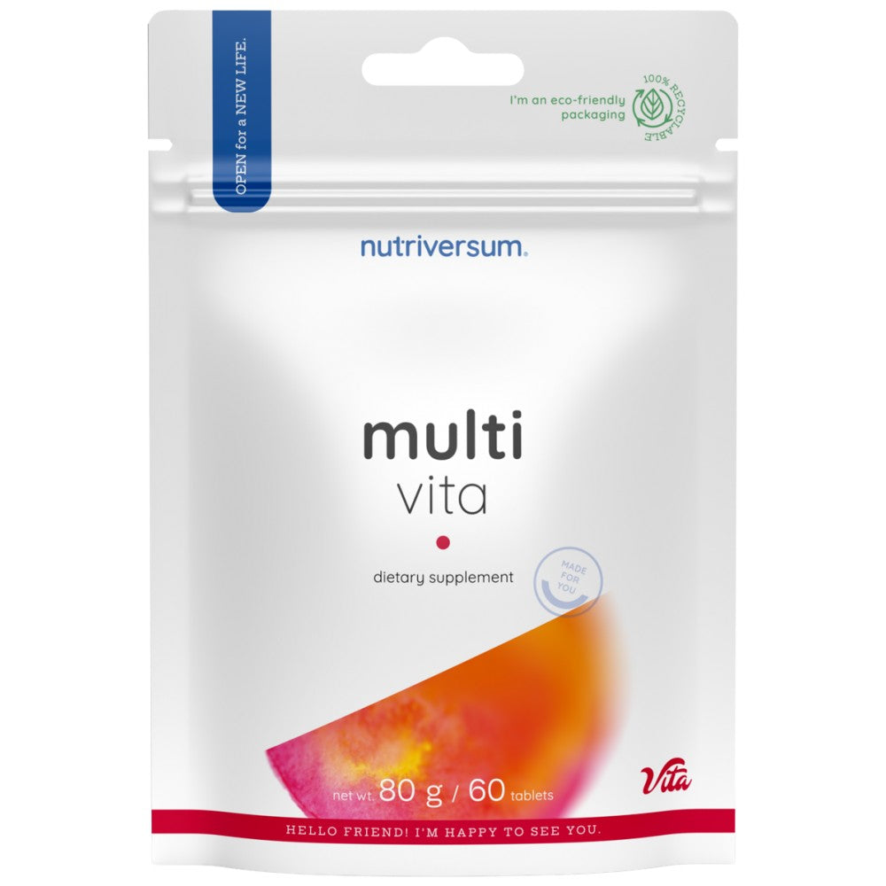 Multi Vita | Complex Multivitamin Formula - 60 Tablets - Nutra Best Europe