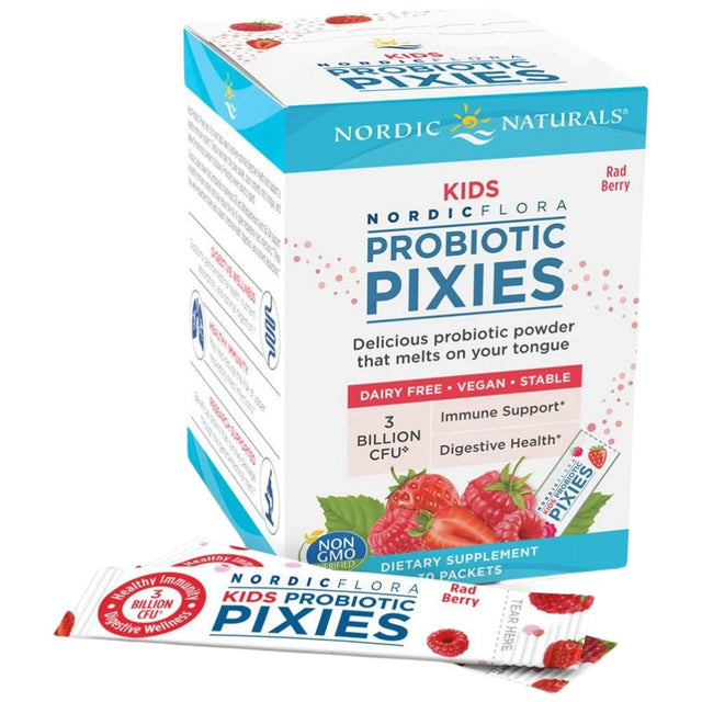 Nordic Flora Kids Probiotic Pixies | 3 Billion Active Cells - 30 Packs - Nutra Best Europe