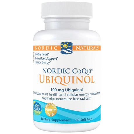Nordic CoQ10 Ubiquinol 100 mg - 60 Gel capsules - Nutra Best Europe