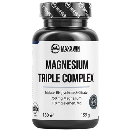 Magnesium Triple Complex | with Malate, Bisglycinate and Citrate - 180 capsules - Nutra Best Europe