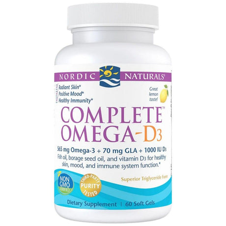 Complete Omega-D3 565 mg - 60 Gel capsules - Nutra Best Europe