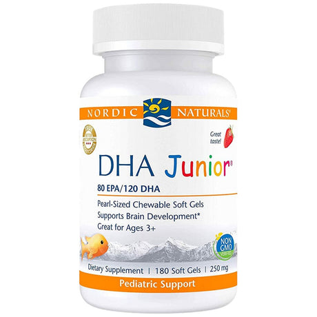 DHA Junior 250 mg - 180 Gel capsules - Nutra Best Europe