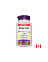 Álmatlanság esetén - Melatonin 1 mg, 90 nyelv alatti tabletta <tc>Webber Naturals</tc>