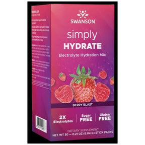 Simply HYDRATE | Sugar Free Electrolyte Hydration Mix - 30 Packets - Nutra Best Europe