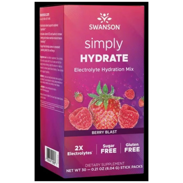 Simply HYDRATE | Sugar Free Electrolyte Hydration Mix - 30 Packets - Nutra Best Europe