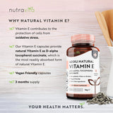 Natural Vitamin E 400IU 90 Vcaps - Nutra Best Europe
