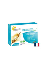 Egészséges ízületek - Kurkuma + Ördögkarom és Zsurló Organic, 10 ivóampulla Fleurance Nature