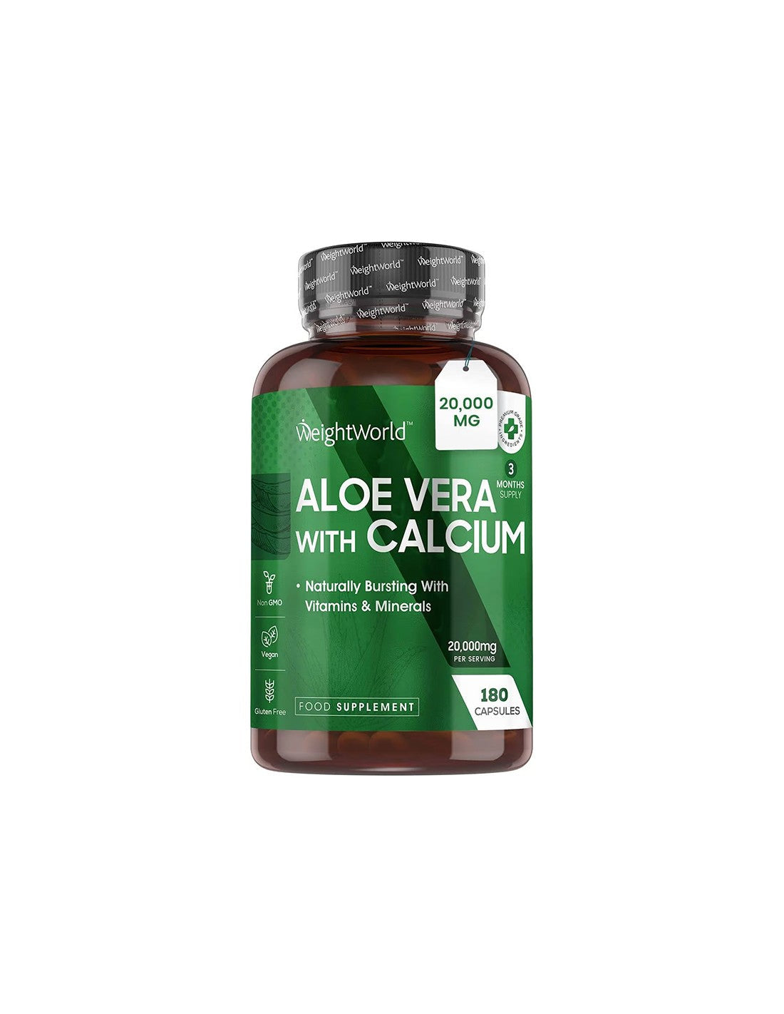 Emésztőrendszer - Aloe Vera 10 g + Kalcium 75 mg, 180 kapszula - Aloe Vera