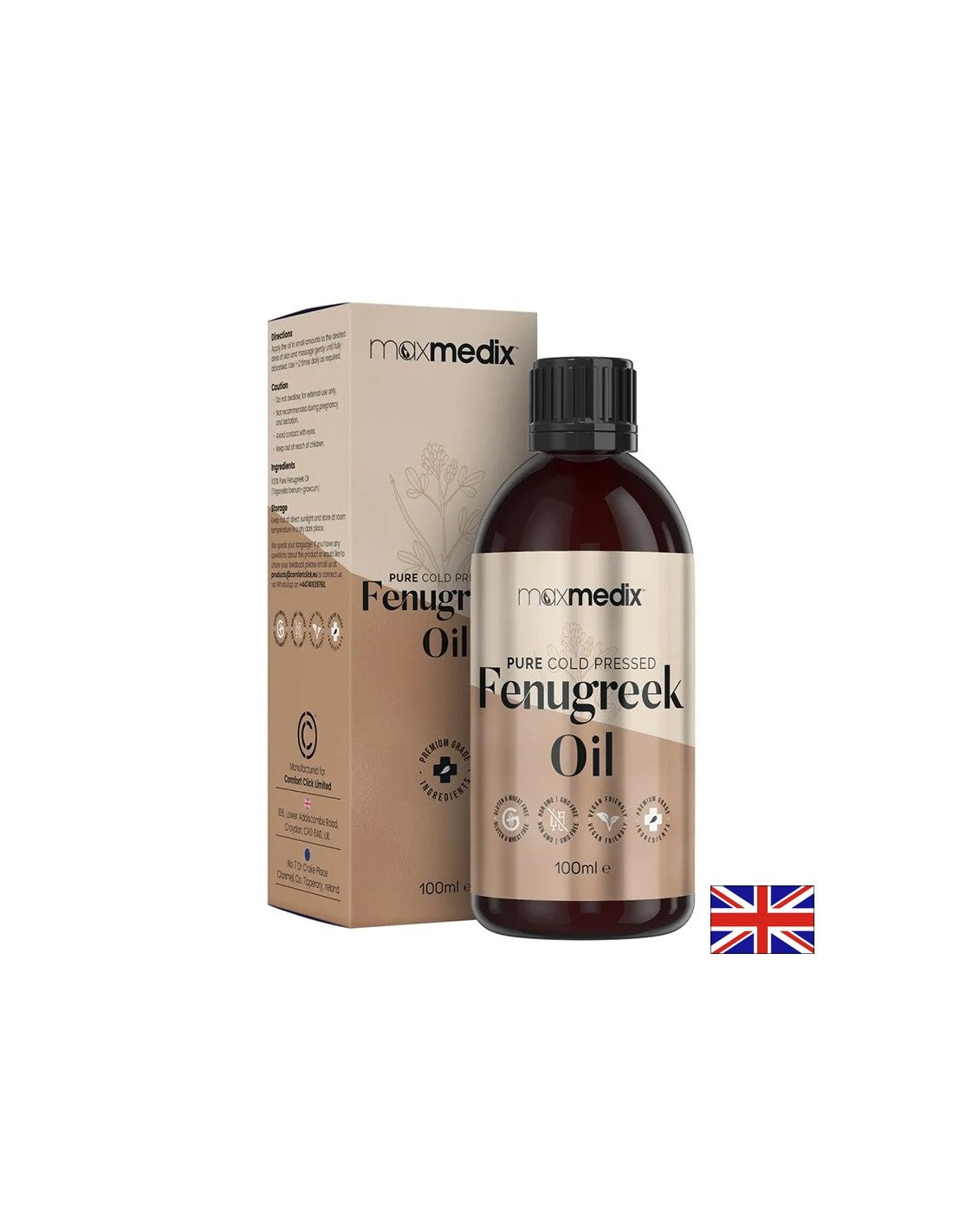 100% természetes hidegen sajtolt görögszéna olaj (mag), 100 ml