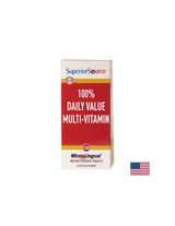 Multivitaminok - 100%-os napi érték multivitamin, 100 nyelv alatti tabletta <tc>Superior Source</tc>