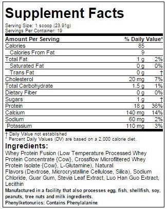 100% Natural Whey Supreme 454 gramm