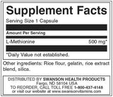 100% tisztaságú L-metionin 500 mg - 30 kapszula