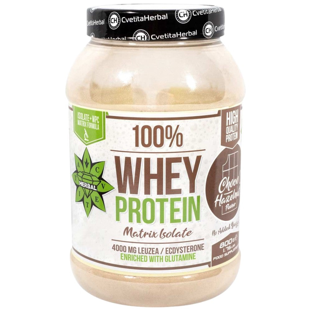 100% Whey Protein Isolate Matrix Levzea | Csokoládé és mogyoró - 800 gramm