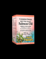 100% Wild Alaskan Salmon Oil Complete Omega - 90 Gel capsules - Nutra Best Europe