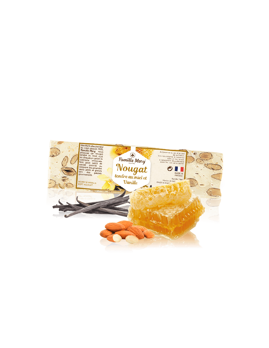 Lágy nugát mézzel, mandulával és vaníliával, 100 g