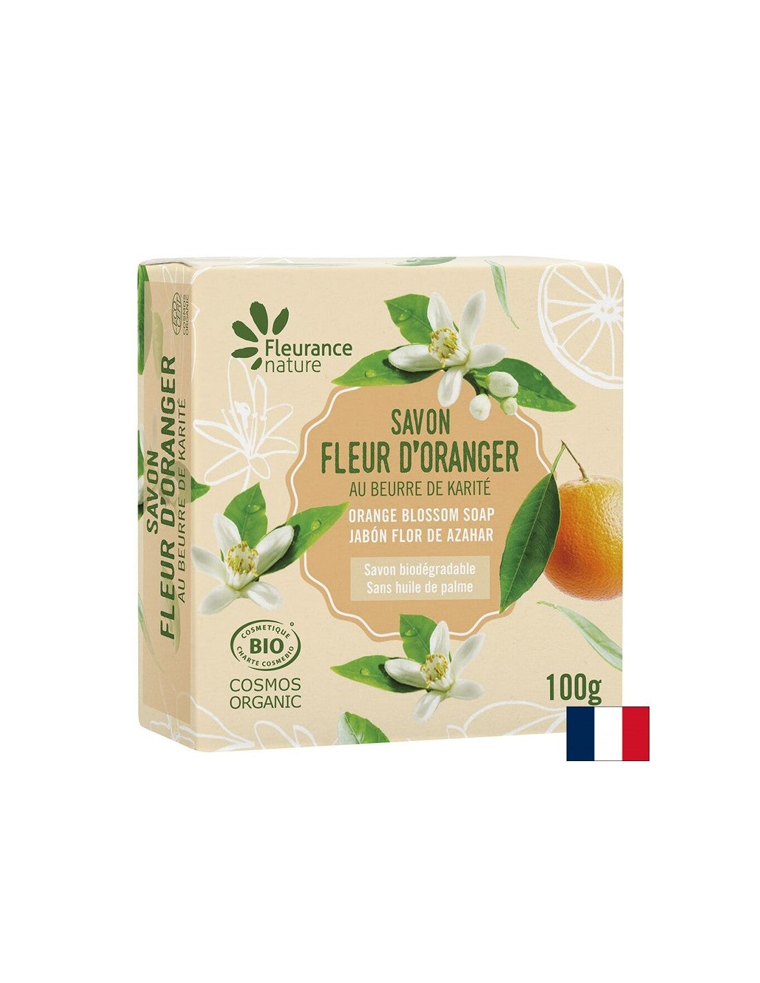 Bio narancsvirág szappan, 100 g Fleurance Nature