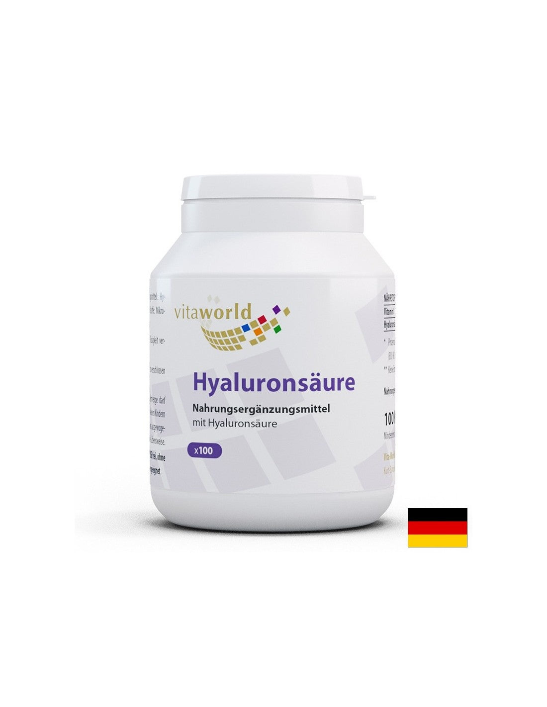 Gyönyörű haj és bőr - Hialuronsav, 100 mg + C-vitamin, 100 kapszula