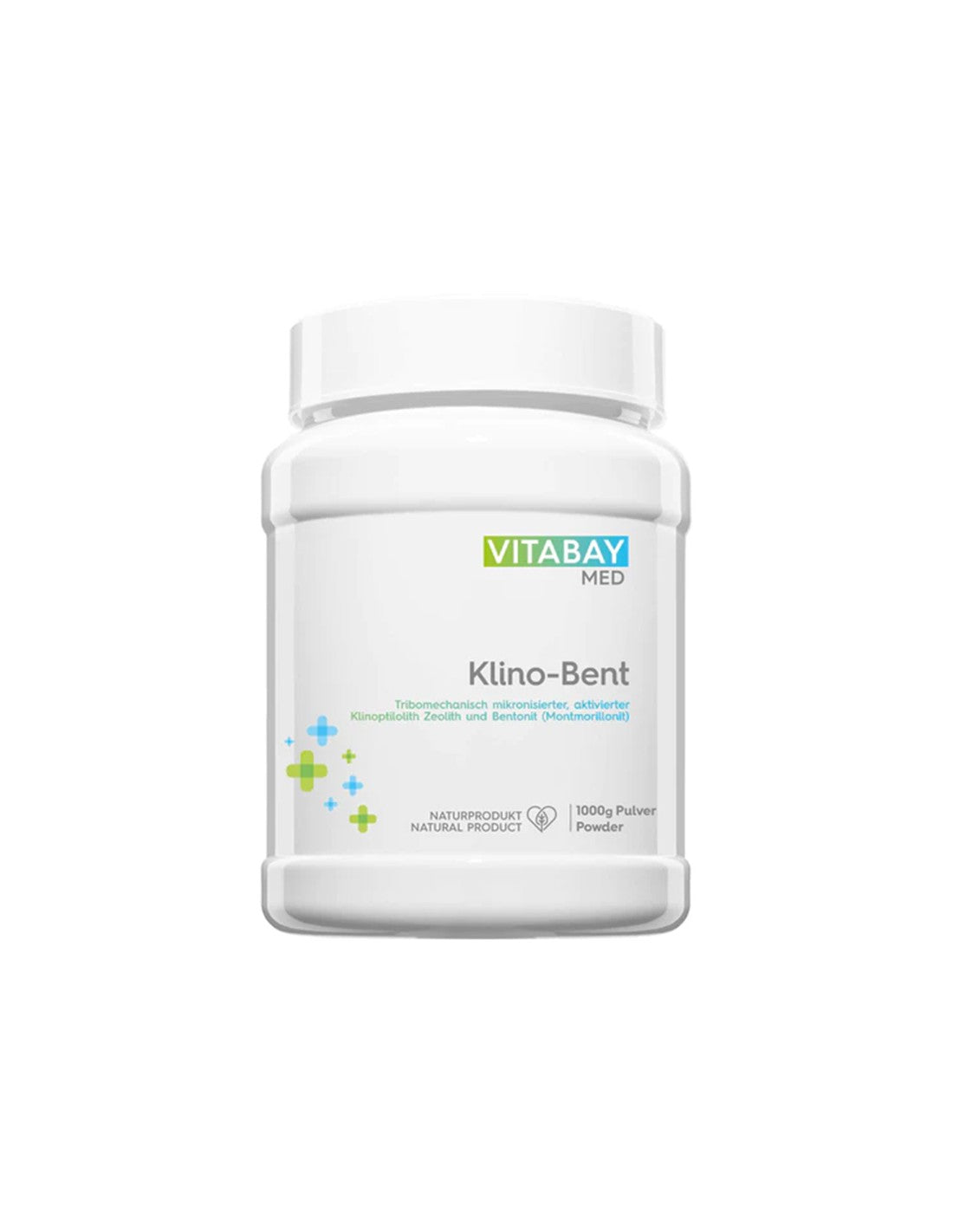 Méregtelenítés, zeolit ​​és bentonit, 1000 g por