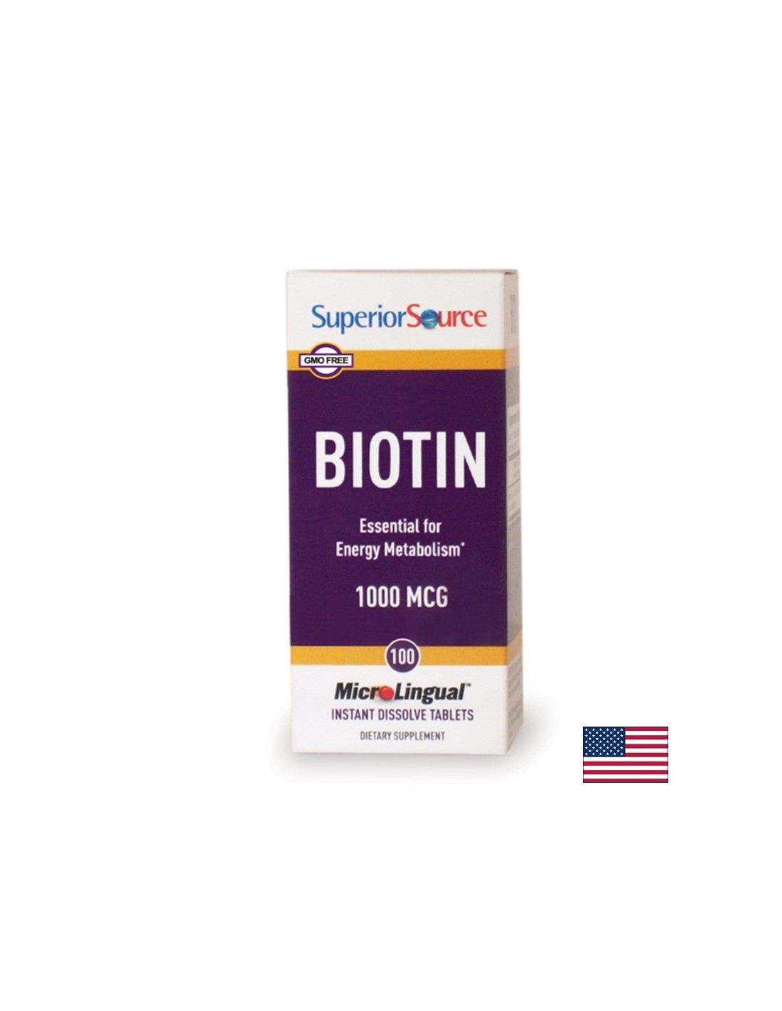 Biotin - Haj és bőr, 1000 mg x 100 nyelv alatti tabletta <tc>Superior Source</tc>