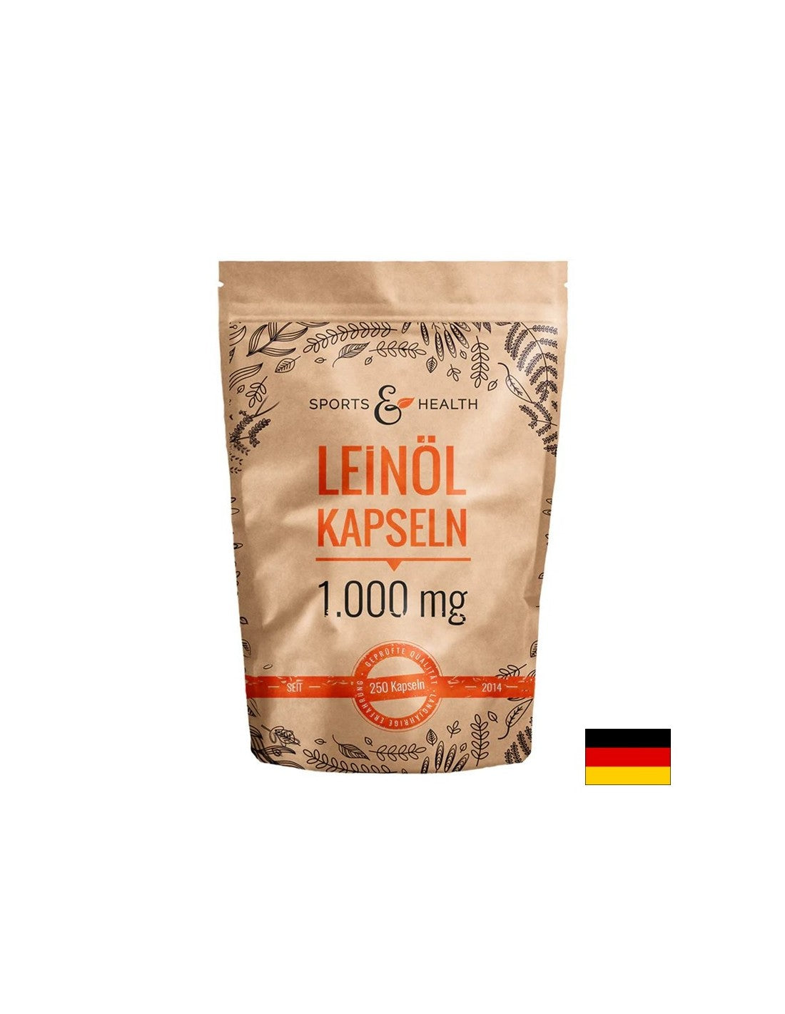 Az immunitás, a szív és az agy működésének támogatására - Lenmagolaj, 1000 mg x 250 kapszula