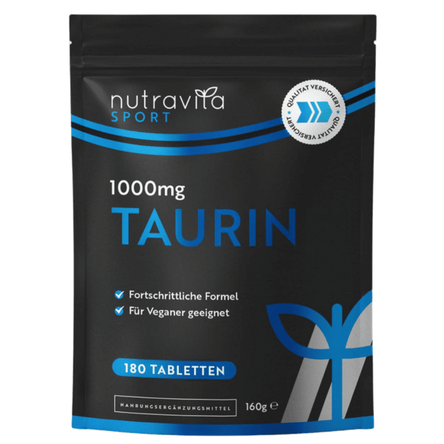 Taurine 1000 mg /180 tablets, 90 days/ - Nutra Best Europe