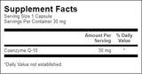 CoQ10 30 mg - 60 capsules - Nutra Best Europe
